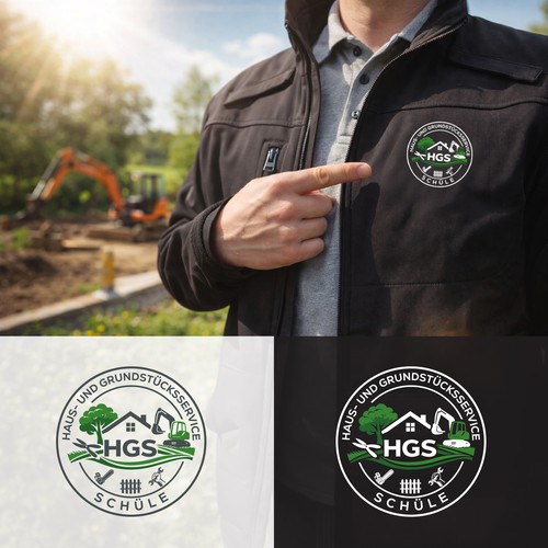 Badge logo for a property & grounds service training program