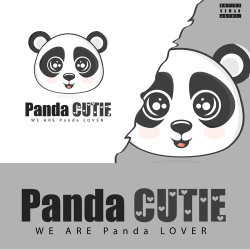 Panda Cutie Mascot Logo Done by RedsGlow