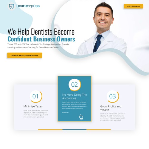 CPA and CFO for Dental Practices Web Design
