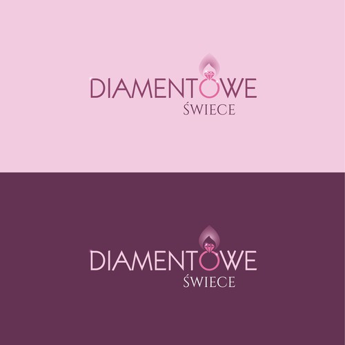 Logo for femininity paradise. CANDLES WITH JEWELLERY