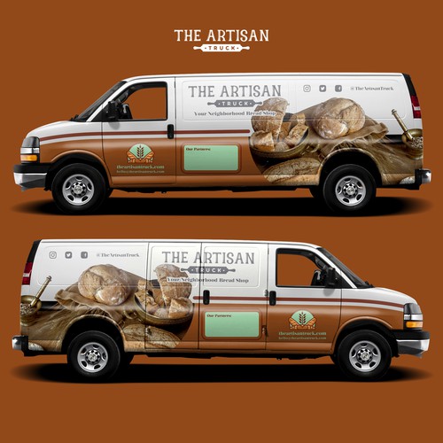 Van Wrap Design for The Artisan Truck 