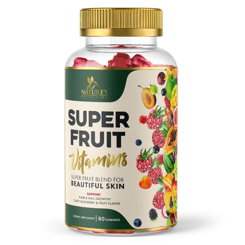 SuperFruit Vitamins label 
