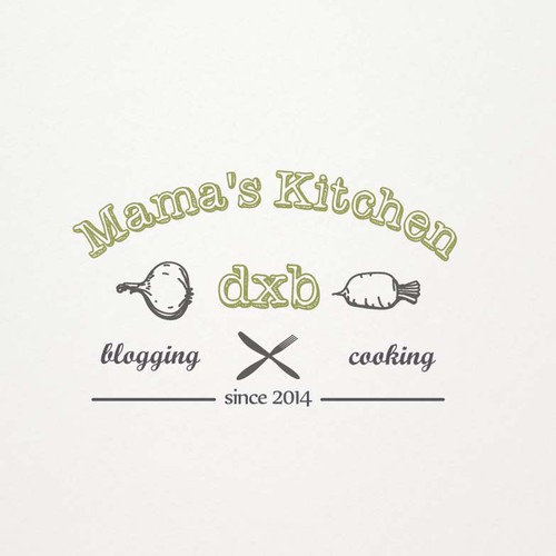 Design a logo for a recipe blog