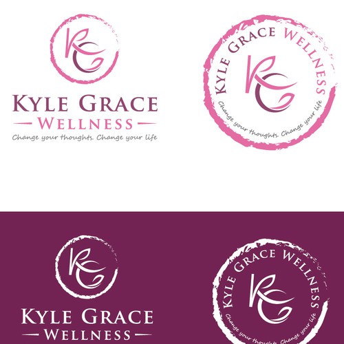 Creative wellness centre logo concept