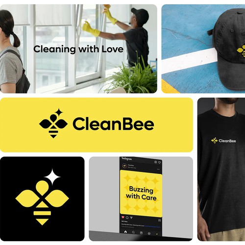 CleanBee || Logo Design