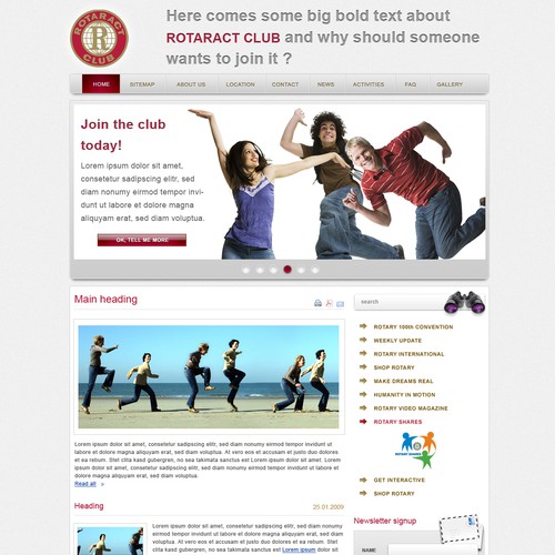 Rotaract Denmark webpage relaunch - please make us interesting!