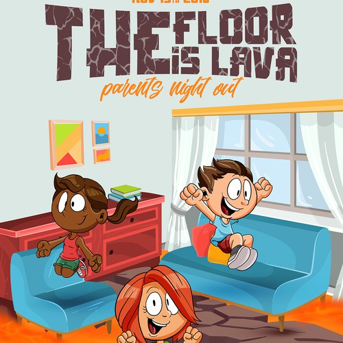 The floor is lava - Poster