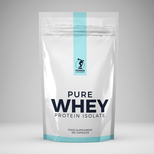 PURE WHEY PROTEIN ISOLAT PACKAGING DESIGN