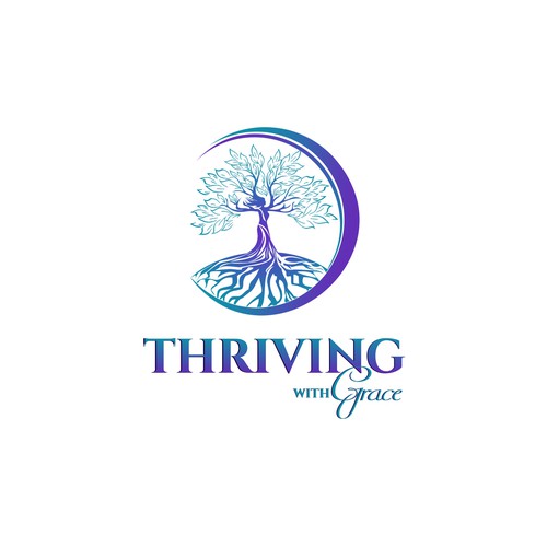 Create a simple yet elegant logo for Thriving With Grace