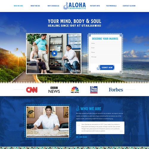 Creative website theme