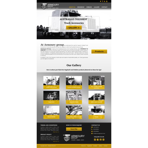 Design website for Truck Accessories