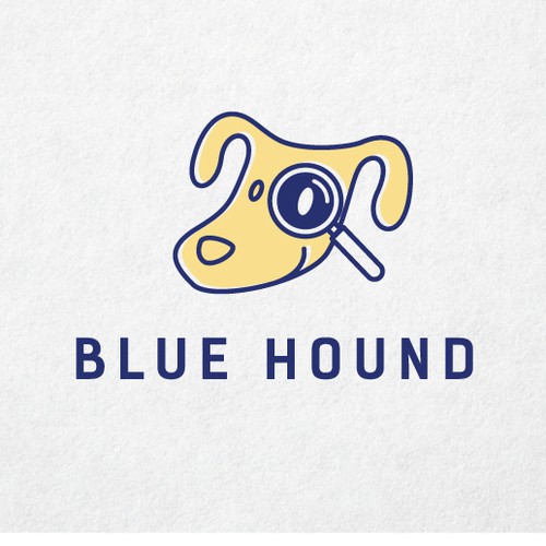 Cartoon Style Logo Design for a product - Blue Hound