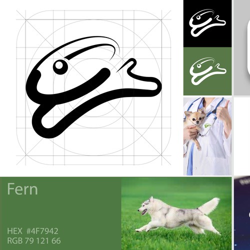 FernVet — Veterinary Logo & Brand Identity Design