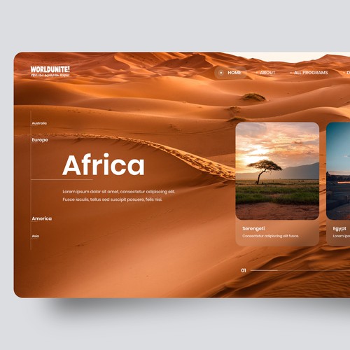 Landing Page for Travel Company