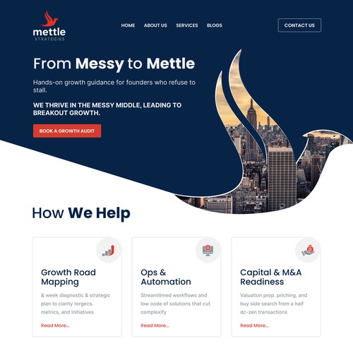 Mettle Strategies, a business coaching and consulting firm Design