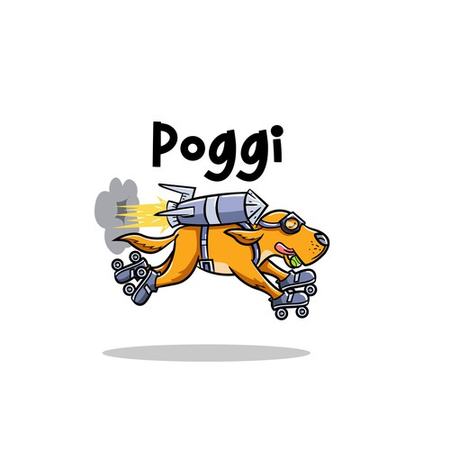 Dog on Roller Skates - Logo & Mascot for Retail Tech Company
