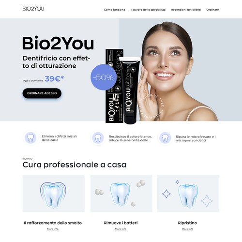 Whitening Toothpaste Sales Page