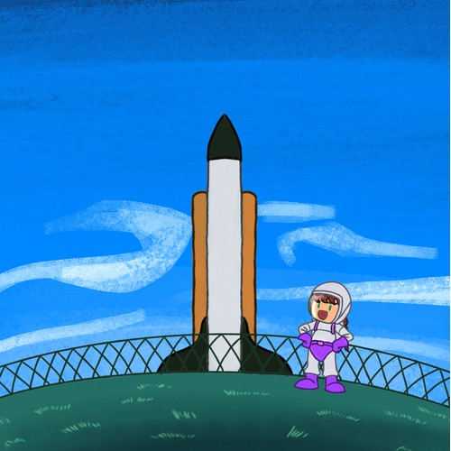 Girl astronaut