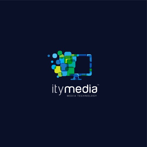itymedia - Innovative logo for IT and Media Technology Company