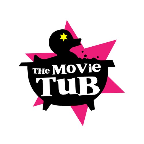 Bold logo concept for a Hot tub Cinema event