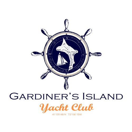 Yacht club logo concept 