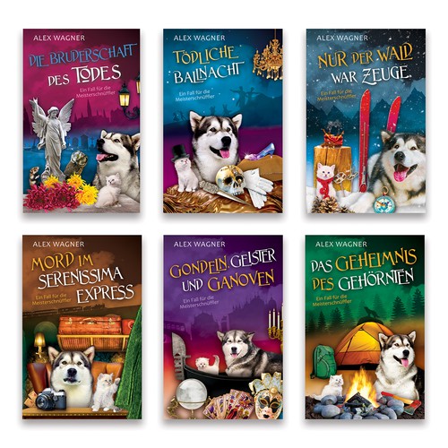 Book covers for the Meisterschnüffler series