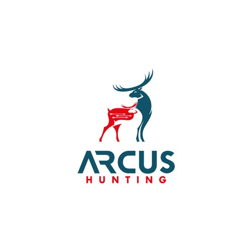 Create a unique bowhunting/archery logo for Arcus Hunting