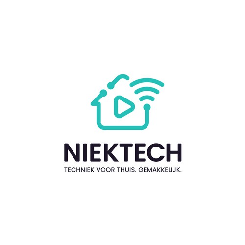 Logo for Niektech, smart home technology