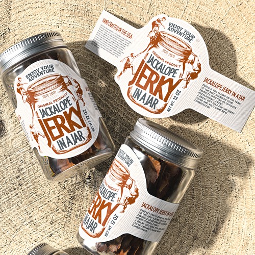 Packaging label for a Jerky in a Jar