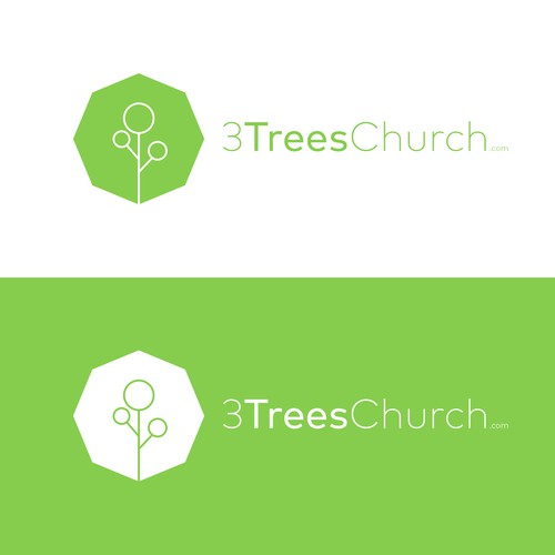 Flat Logo Design for a Church.