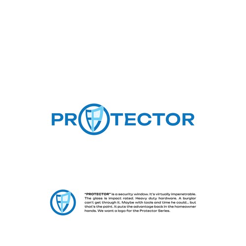 A clean wordmark logo with an icon for a Security windows brand