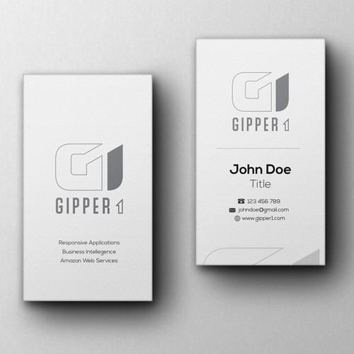 Gipper1 Business Card Design & Layout