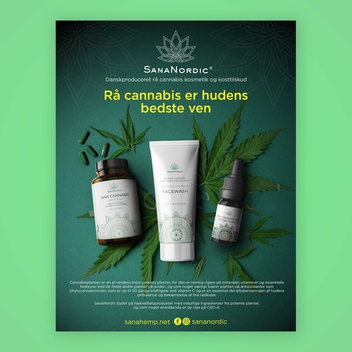 Poster designs for worlds only raw cannabis juice products