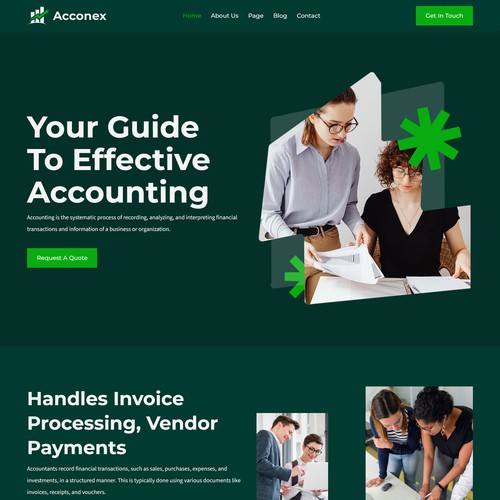 accounting website project
