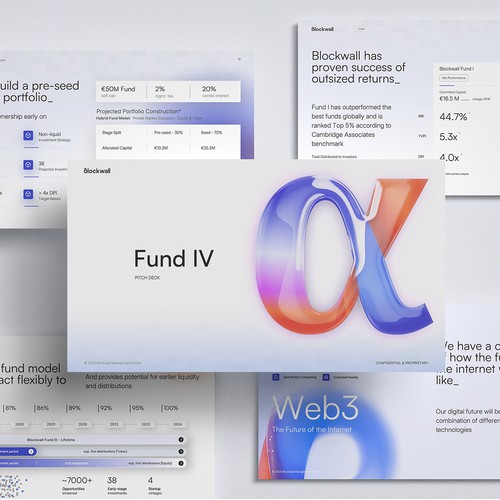 Pitch Deck Design for Blockwall – A Web3 & Crypto Investment Fund