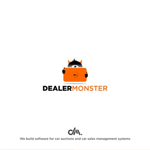 Logo and mascot For Dealer Monster