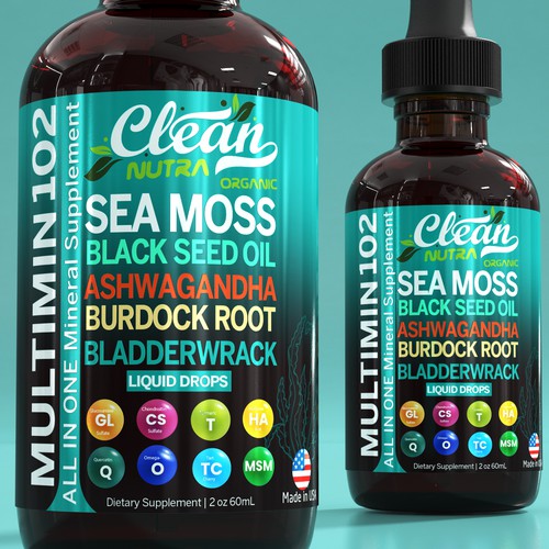 Organic Liquid Vitamin – Market-Leading Design & Best-Selling Label