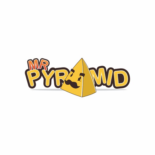 Create an awesome Logo for Mr Pyramid, preferably a character and check the colors suggested below