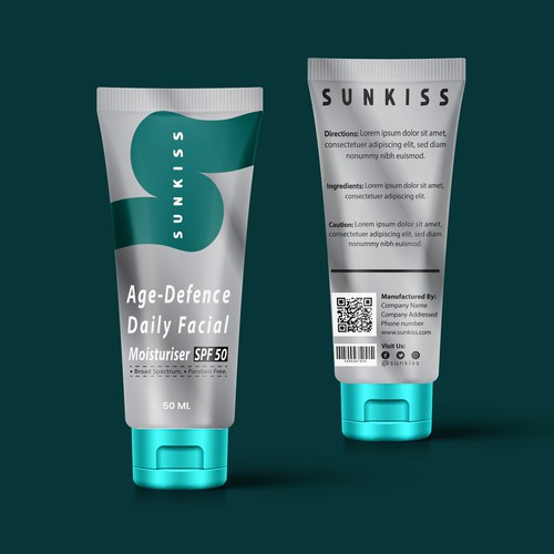 cosmetic tube label design