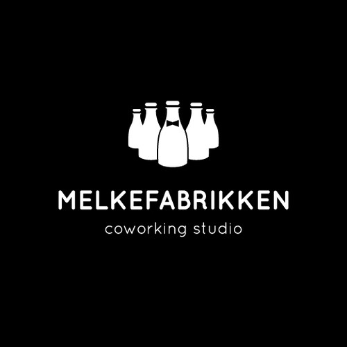 simple and clear logo for a coworking studio