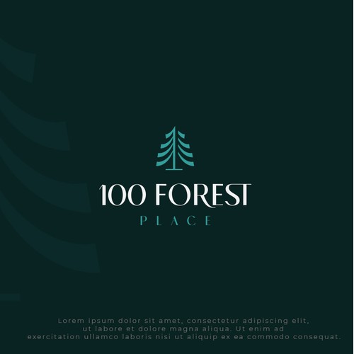Sophisticated and modern tree logo 