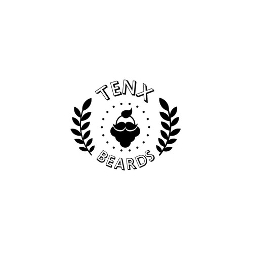 Logo concept for TenX Beards