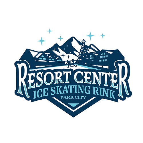 logo for outdoor iceskating rink