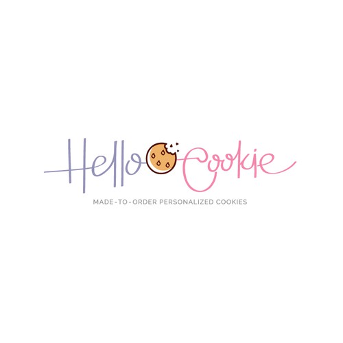Cute Typographic Perzonalized Cookies