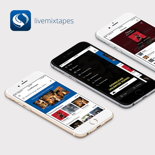 Mobile App Design for LiveMixtapes