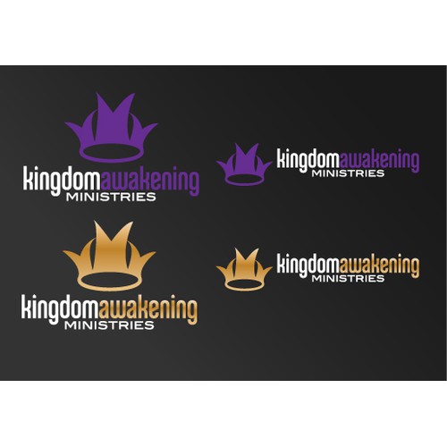 Create a vibrant modern logo design for Kingdom Awakening Ministries