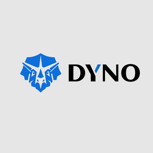 DYNO Geometric Mascot Logo