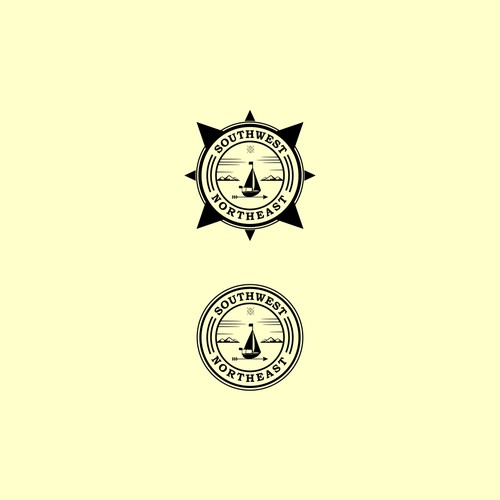 navigational/nautical/beach-y logo 