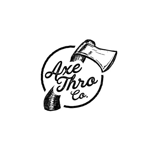 Logo concept for Axe Thro Co