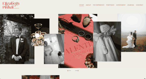 Site design refresh for wedding photographer